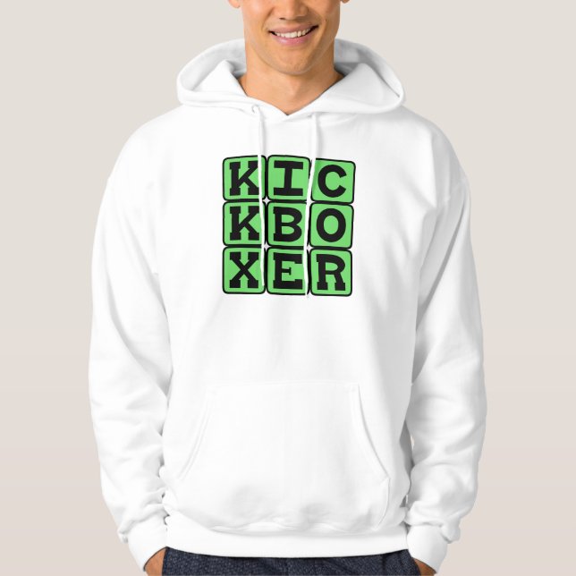 Sudadera Kickboxer, luchador de artes marciales (Anverso)