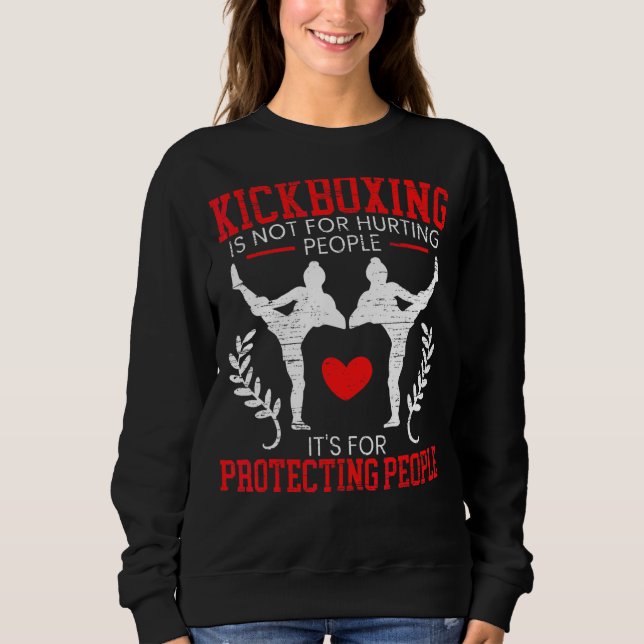 Sudadera Kickboxing Kickboxer combate a la Mma en huelga (Anverso)