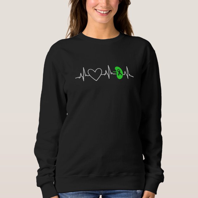 Sudadera Kidney Disease Awareness Heartbeat Transplant Orga (Anverso)