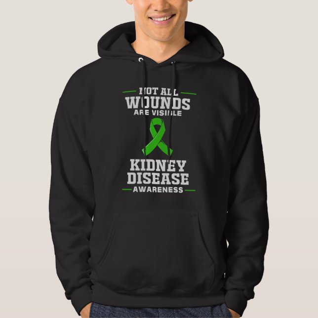 Sudadera Kidney Disease Awareness Not All Wounds Are Visibl (Anverso)