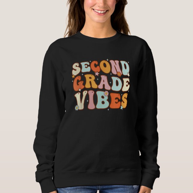 Sudadera Kids Back To School Second Grade Vibes Student Tea (Anverso)