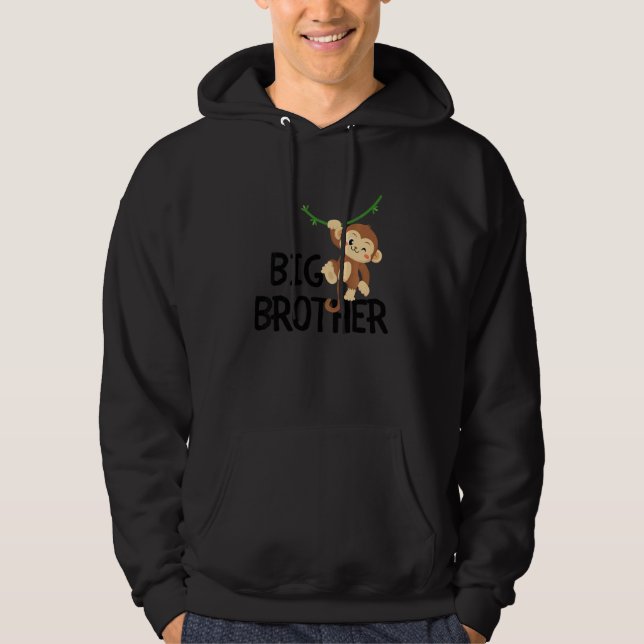 Sudadera Kids Big Brother Monkey Animal Best Bro Ever World (Anverso)