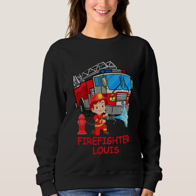Sudadera Kids Bomberos de bomberos de motor de bomberos de  (Anverso)