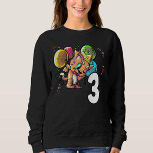 Sudadera Kids Cat 3 Year Child 3rd Birthday
