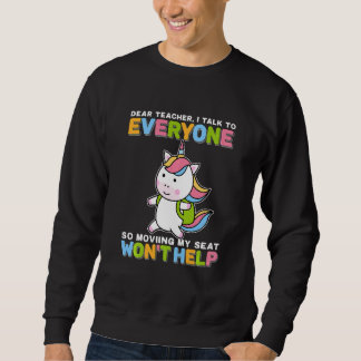 Sudadera Kids Dear teacher I talk to everyone back to schoo