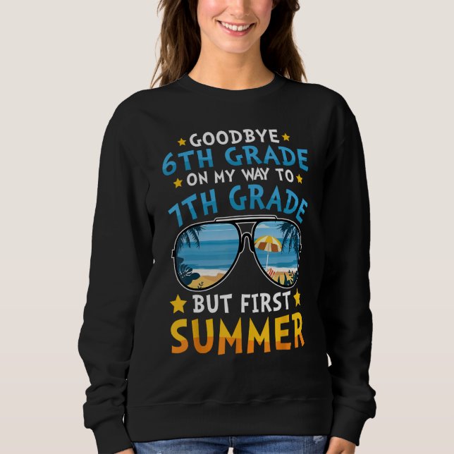 Sudadera Kids Goodbye 6th Grade Graduation To 7th Grade Hel (Anverso)