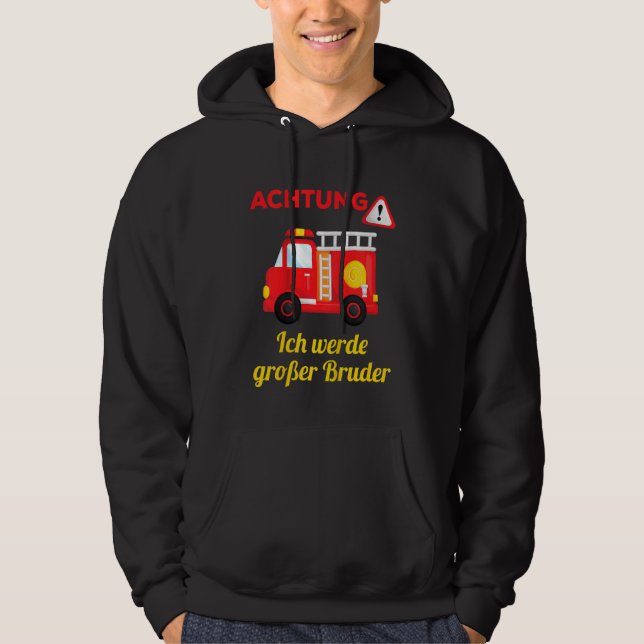 Sudadera Kids Grosser Bruder Fire Brigade Ich Werde Große B (Anverso)