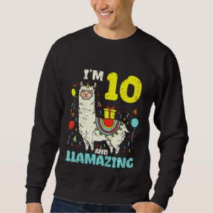 Sudadera Kids Im 10 Llamazing Llama Cute Alpaca Animal 10