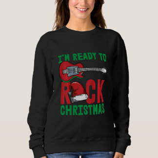 Sudadera Kids Im Ready To Rock Christmas Pajama Cool Guitar