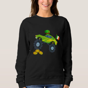 Sudadera Kids Leprechaun Monster Camión Bandera Irlandesa S
