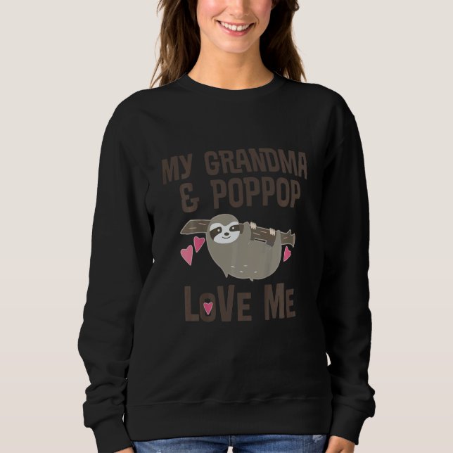 Sudadera Kids My Grandma and PopPop Love Me Grandchild Slot (Anverso)