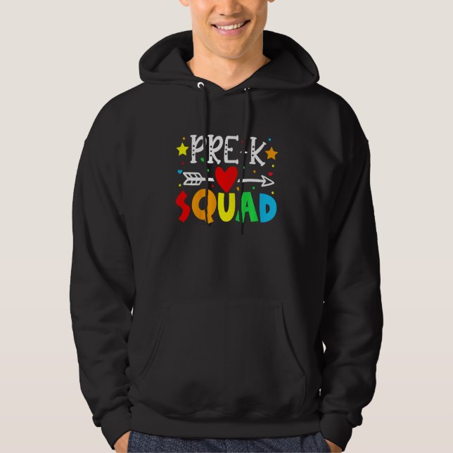 Sudadera Kids Pre K Squad Back To School Preschool Teacher (Anverso)