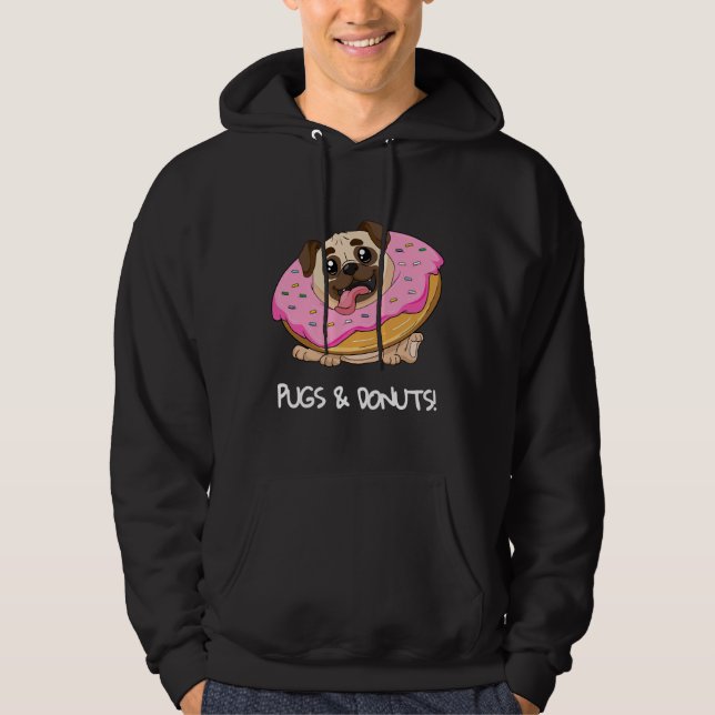 Sudadera Kids Pugs & amp; Donut Shirt Pug Lover Candy Fan G (Anverso)
