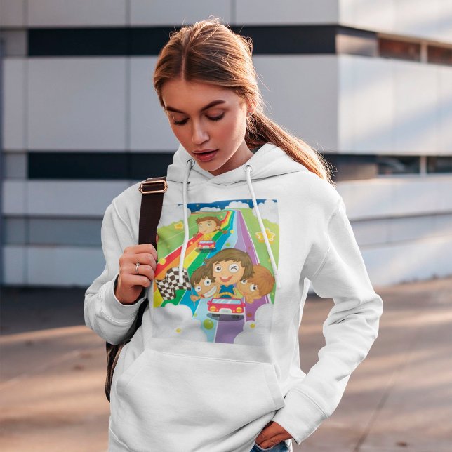 Sudadera Kids Racing On A Rainbow Hoodie (Subido por el creador)