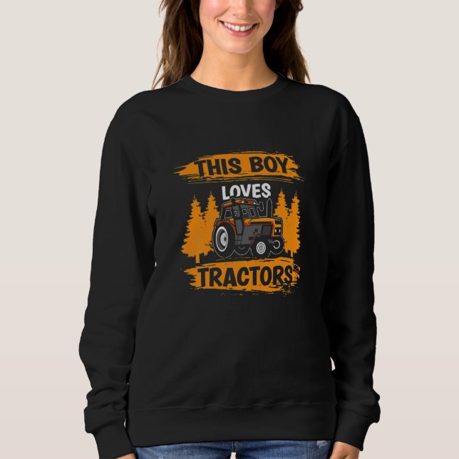 Sudadera Kids Tractor Kids Future Farmer This Boy Loves Tra (Anverso)