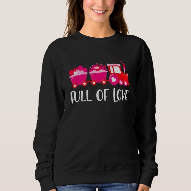 Sudadera Kids Valentines Day Train Loads Of Love Choo Toddl (Anverso)