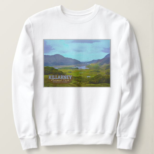 SUDADERA KILLARNEY WATERCOLOR - KILLARNEY LAKE IRLANDA (Anverso del diseño)