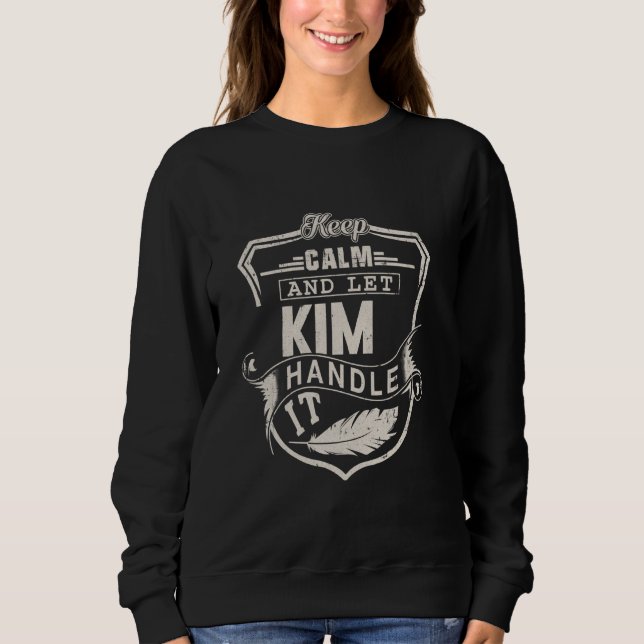 Sudadera Kim Apellido Shirt Kim Nombre Cumpleaños (Anverso)
