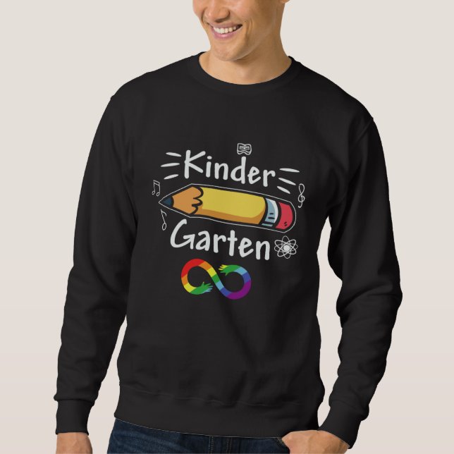 Sudadera Kindergarten First Day Of School Autism Awareness  (Anverso)