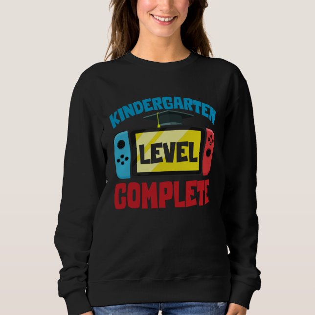 Sudadera Kindergarten Graduation Level Complete Graduated K (Anverso)