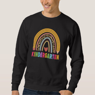 Sudadera Kindergarten Teacher Student Boho Rainbow Back To