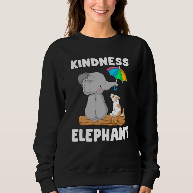 Sudadera Kindness elephant Unity Day  Orange Anti Bullying (Anverso)