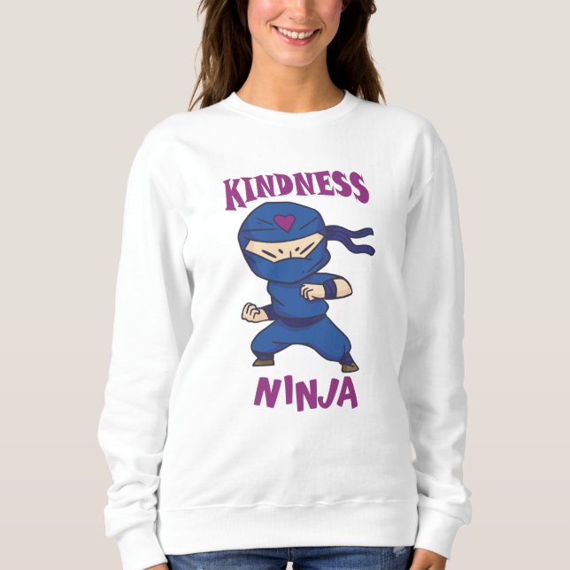Sudadera Kindness Ninja, Fight against Bullying (Anverso)