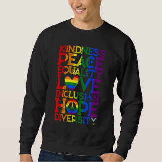 Sudadera Kindness Peace Equality Inclusion Diversity Human 