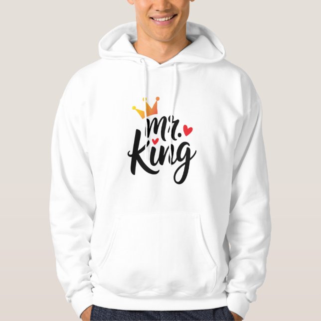 Sudadera King and Queen Couple Hoodie | Ropa de corresponde (Anverso)