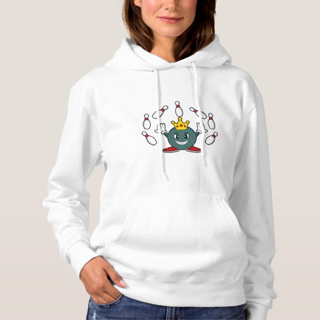 Sudadera King en Bowling con bolas (Anverso)