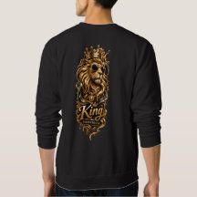 Sudadera King Lion Crown – Realce Masculino Real