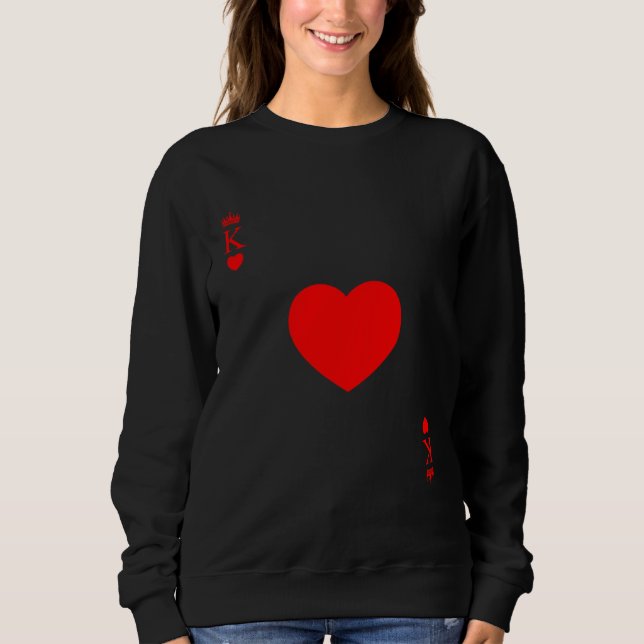 Sudadera King Of Hearts Matching Couple Saint Valentine's D (Anverso)