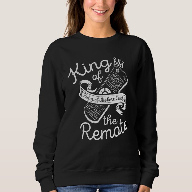 Sudadera King Of Remote Control Tv Funny Potato Couch L (Anverso)