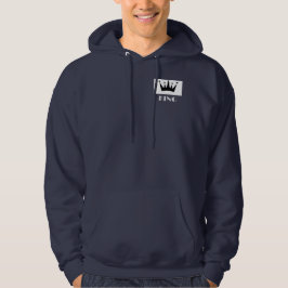Sudadera King Personalizado Texto Corona imagen Navy sudade