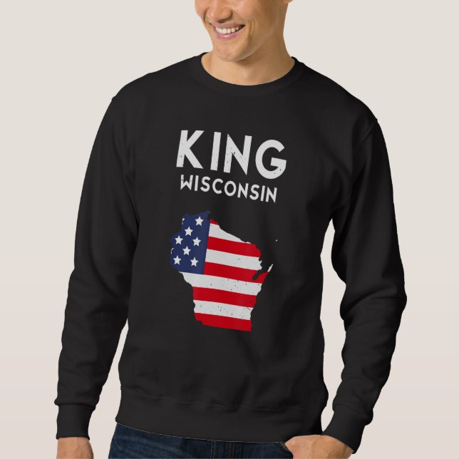 Sudadera King Wisconsin Estados Unidos Estados Unidos Viaje (Anverso)