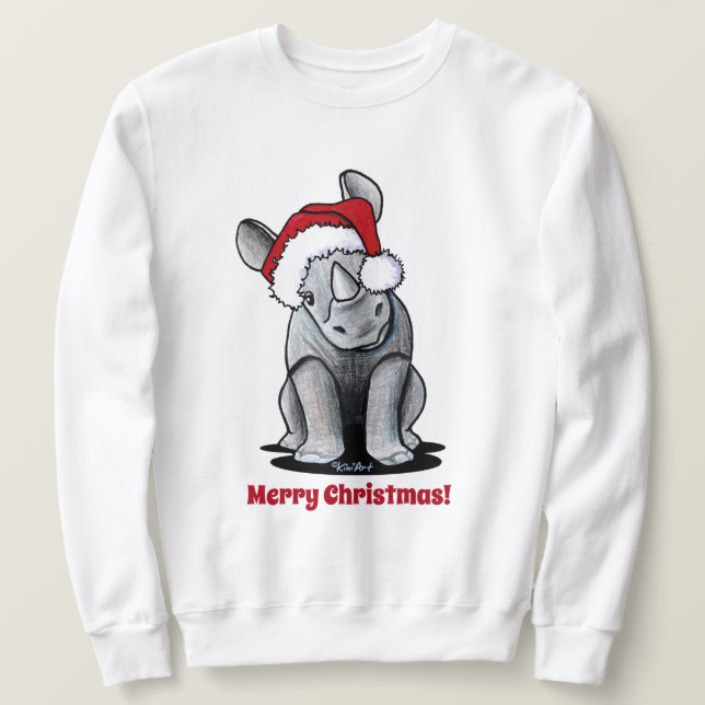 Sudadera KiniArt Baby Rhino (Anverso del diseño)