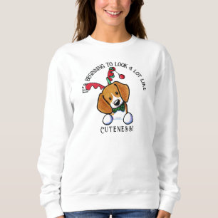 Sudadera KiniArt Beagle Reindeer Navidades Sweatshirt