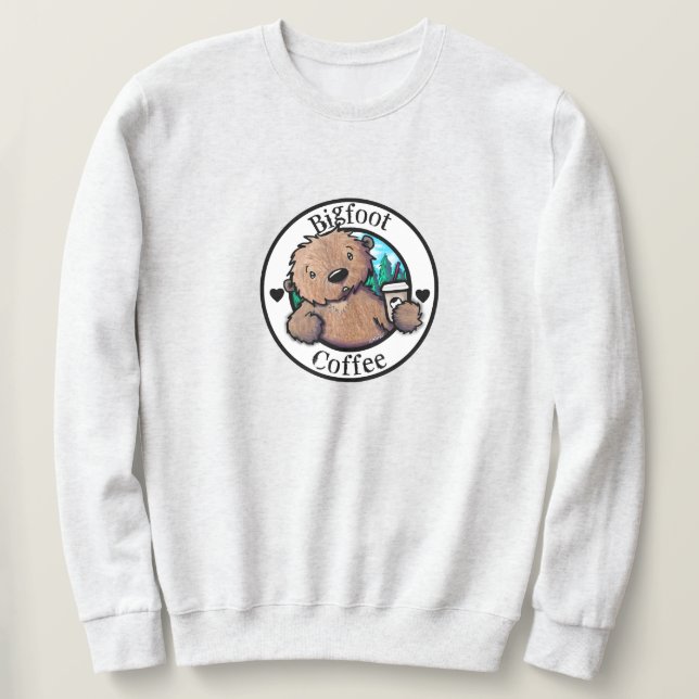 Sudadera KiniArt Bigfoot Café (Anverso del diseño)
