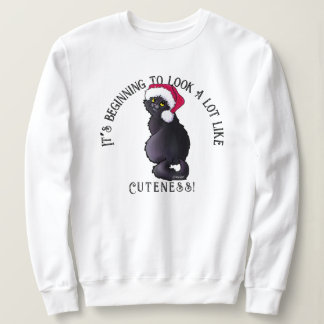Sudadera KiniArt Black Cat Navidades Sweatshirt