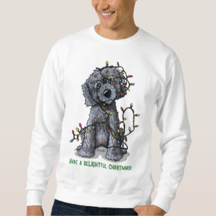 Sudadera KiniArt Black Doodle Delicia de Navidad