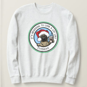 Sudadera KiniArt Cairn Terrier Café Navidad