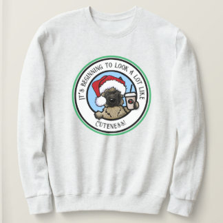 Sudadera KiniArt Cairn Terrier Café Navidad 