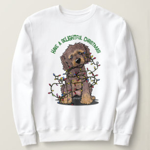 Sudadera KiniArt Goldendoodle Delightful Navidades