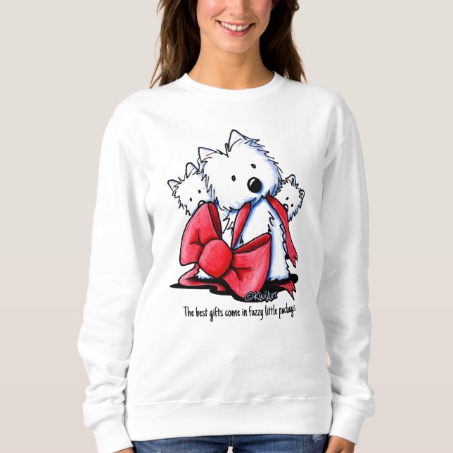 Sudadera KiniArt Los mejores regalos Westies Sweatshirt (Anverso)
