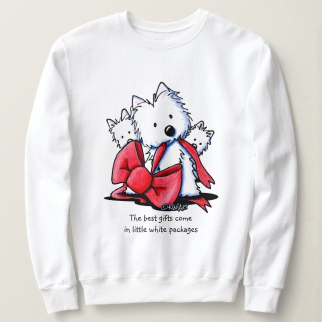 Sudadera KiniArt Los mejores regalos Westies Sweatshirt (Anverso del diseño)