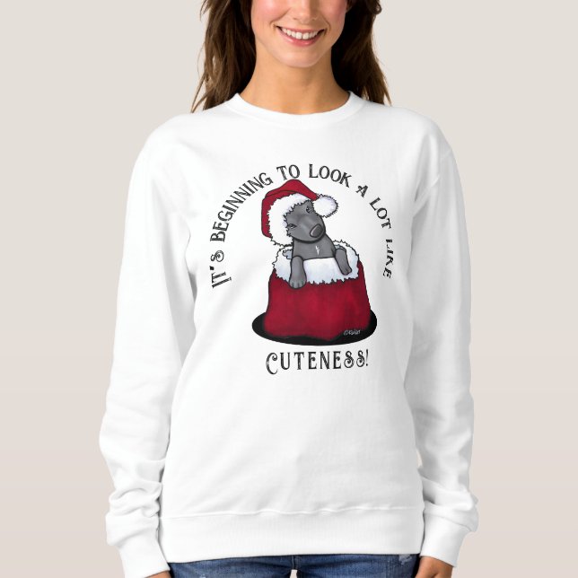 Sudadera KiniArt Navidades Pitbull (Anverso)