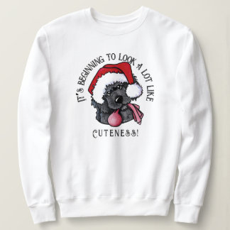 Sudadera KiniArt Newfoundland Puppy Navidades Sweatshirt