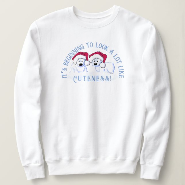 Sudadera KiniArt Polar Oso Navidades Sweatshirt (Anverso del diseño)