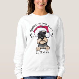 Sudadera KiniArt Schnauzer Navidades Sweatshirt