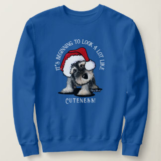 Sudadera KiniArt Schnauzer Navidades Sweatshirt